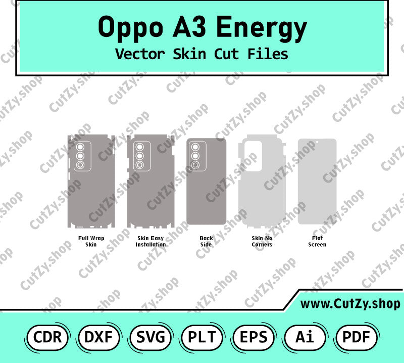 Oppo A3 Energy Vector Skin Cut Files