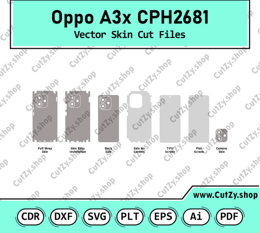 Oppo A3x CPH2681 Vector Skin Cut Files