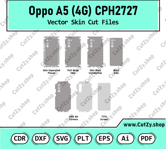 Oppo A5 4G CPH2727 Vector Skin Cut Files