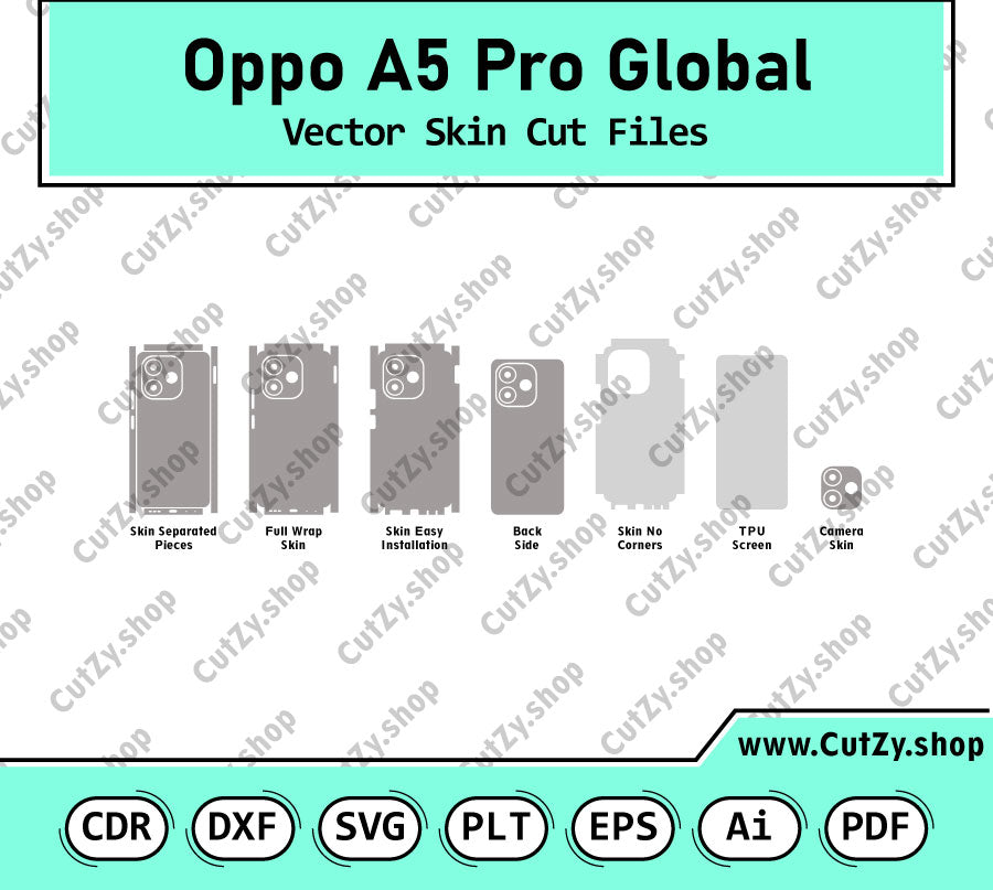 Oppo A5 Pro Global Vector Skin Cut Files