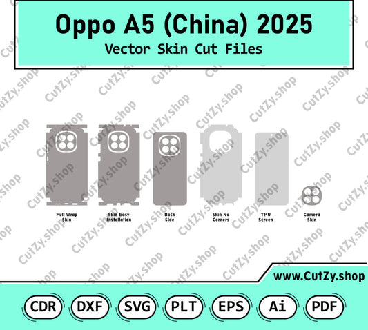 Oppo A5 (China) 2025 Vector Skin Cut Files