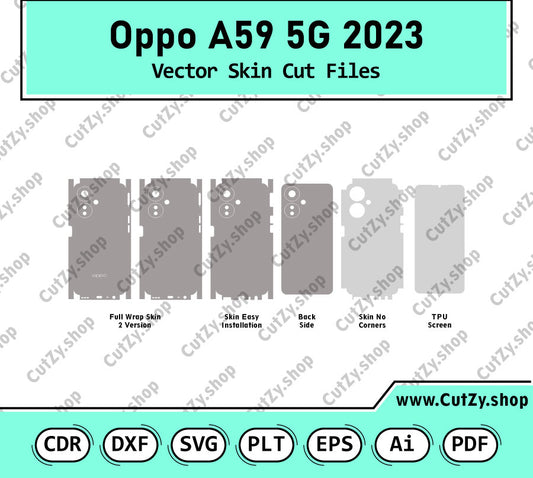 Oppo A59 5G Vector Skin Cut Files
