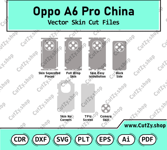 Oppo A6 Pro 5G China Vector Skin Cut Files