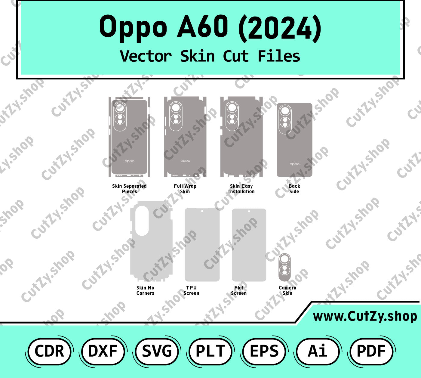 Oppo A60 (2024) Vector Skin Cut Files