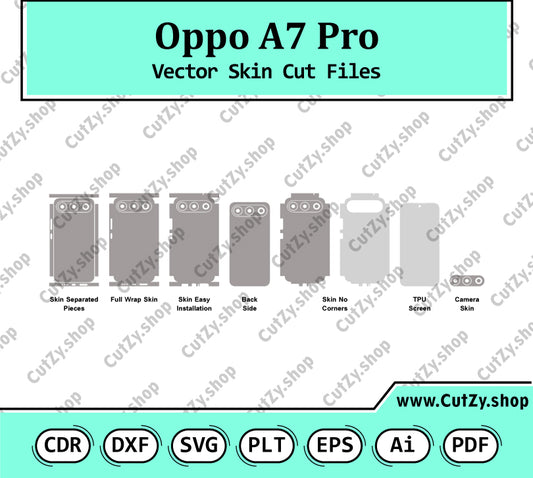 Oppo A7 Pro Vector Skin Cut Files