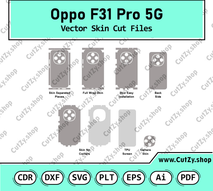 Oppo Oppo F31 Pro 5G Vector Skin Cut Files