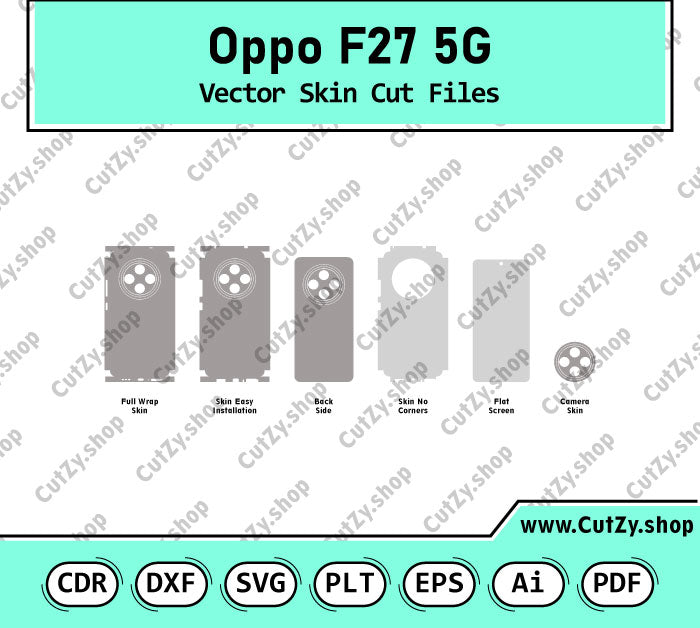 Oppo Reno F27 5G Vector Skin Cut Files