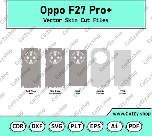 Oppo F27 Pro+ Vector Skin Cut Files