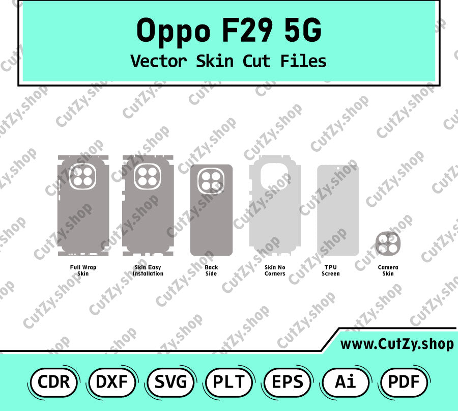 Oppo F29 5G Vector Skin Cut Files