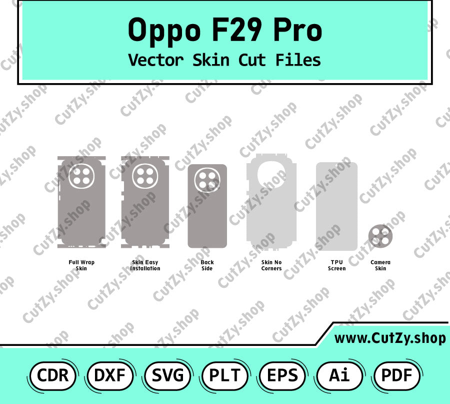 Oppo F29 Pro Vector Skin Cut Files