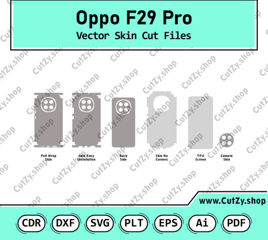 Oppo F29 Pro Vector Skin Cut Files