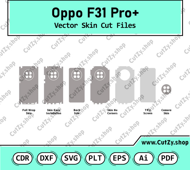 Oppo F31 Pro+ Vector Skin Cut Files