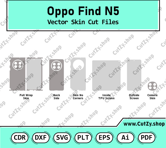 Oppo Find N5 Vector Skin Cut Files