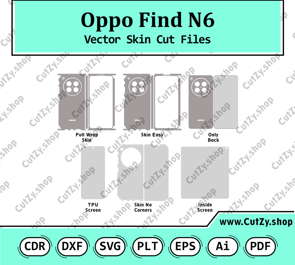 Oppo Find N6 Vector Skin Cut Files