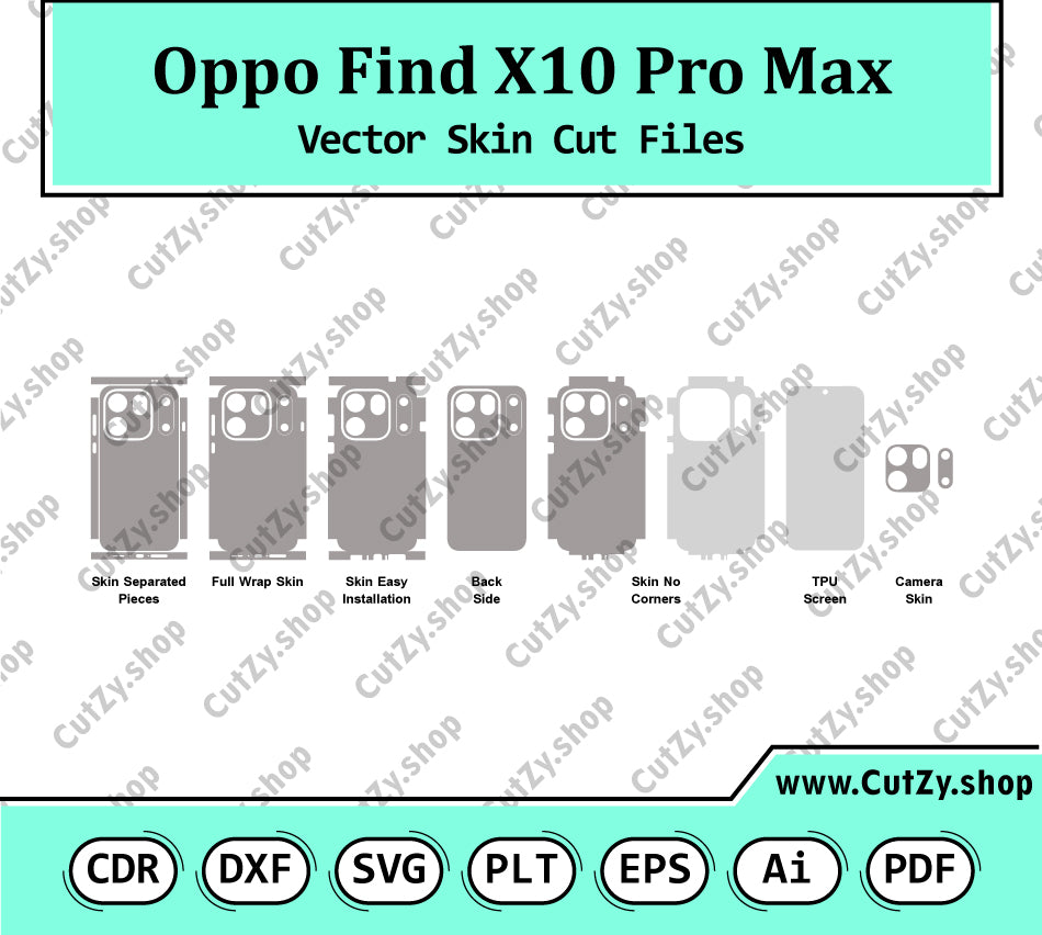 Oppo Find X10 Pro Max Vector Skin Cut Files