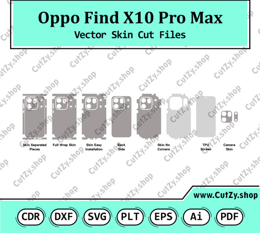 Oppo Find X10 Pro Max Vector Skin Cut Files
