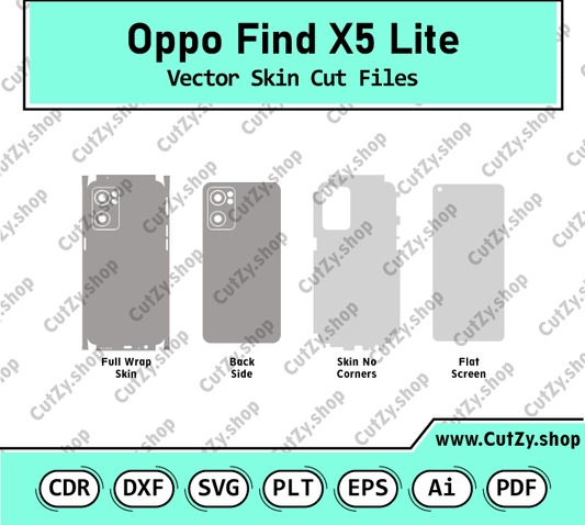Oppo Find X5 Lite Vector Skin Cut Files