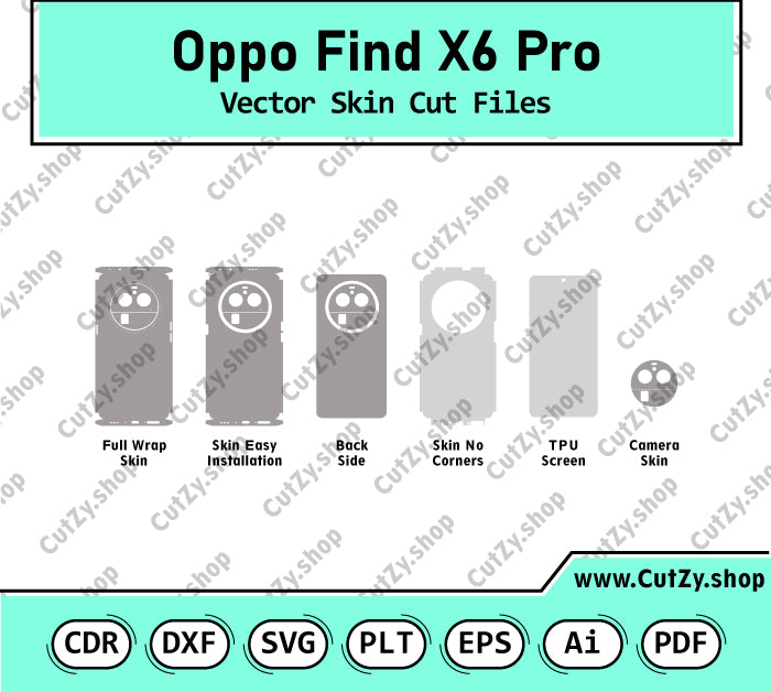 Oppo Find X6 Pro Vector Skin Cut Files