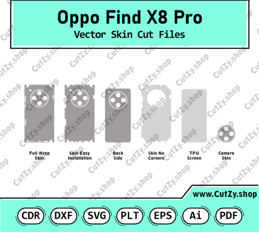 Oppo Find X8 Pro Vector Skin Cut Files