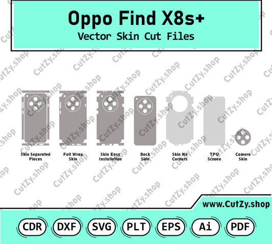 Oppo Find X8s+ Vector Skin Cut Files