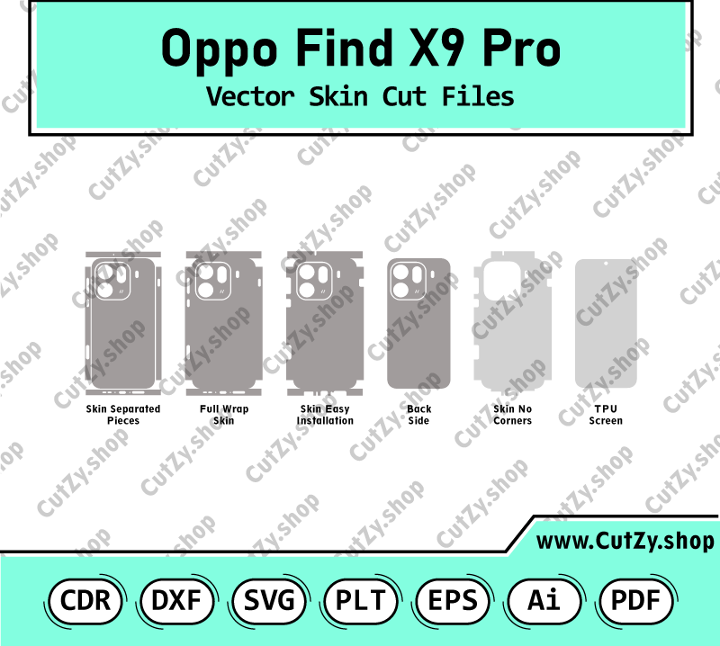 Oppo Find X9 Pro Vector Skin Cut Files