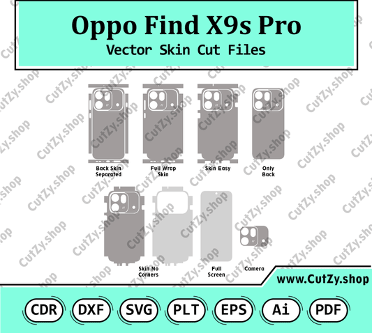Oppo Find X9s Pro Vector Skin Cut Files