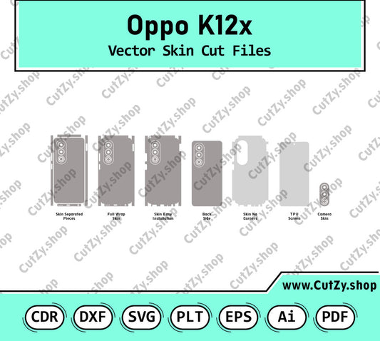 Oppo K12x Vector Skin Cut Files