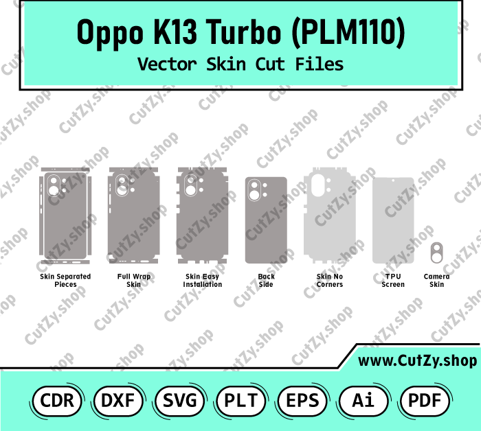 Oppo K13 Turbo 5G-PLM110 Vector Skin Cut Files