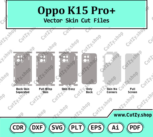 Oppo K15 Pro+ Vector Skin Cut Files