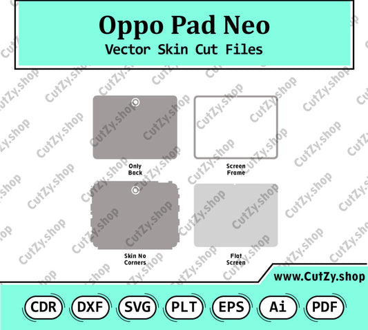 Oppo Pad Neo Vector Skin Cut Files