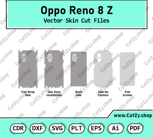Oppo Reno 8 Z Vector Skin Cut Files