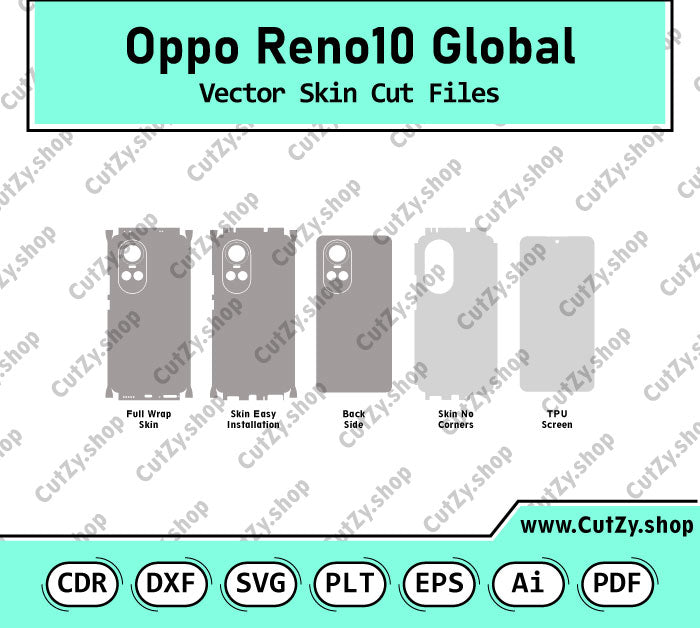 Oppo Reno 10 Global Vector Skin Cut Files