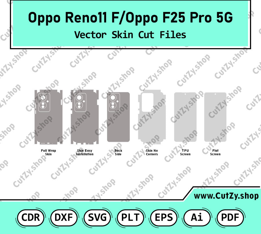 Oppo Reno11 F/Oppo F25 Pro 5G Vector Skin Cut Files