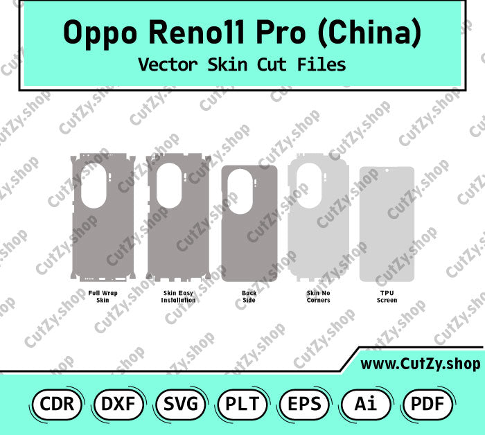 Oppo Reno 11 Pro (China) Vector Skin Cut Files