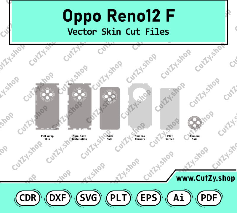 Oppo Reno12 F Vector Skin Cut Files