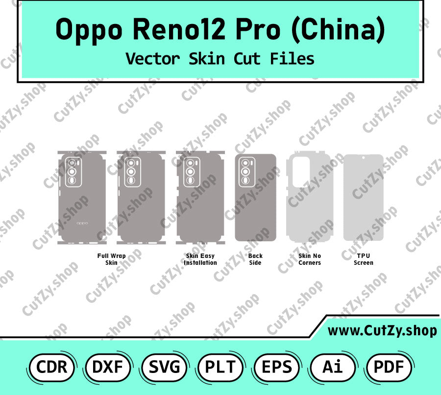 Oppo Reno 12 Pro (China) Vector Skin Cut Files
