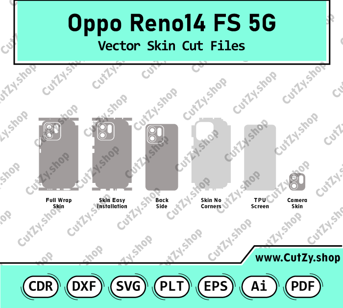Oppo Reno14 FS 5G Vector Skin Cut Files
