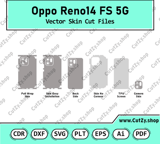 Oppo Reno14 FS 5G Vector Skin Cut Files