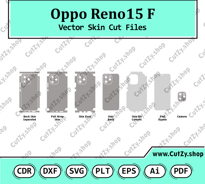 Oppo Reno15 F Vector Skin Cut Files