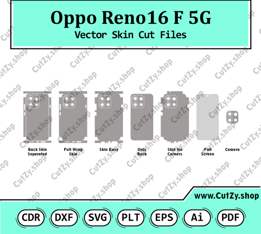 Oppo Reno16 F 5G Vector Skin Cut Files