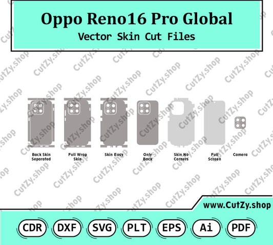 Oppo Reno16 Pro CPH2863 Global Vector Skin Cut Files