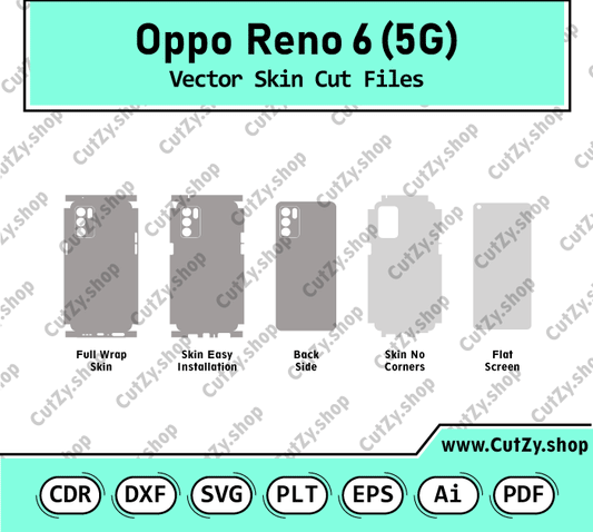 Oppo Reno 6 5G Vector Skin Cut Files