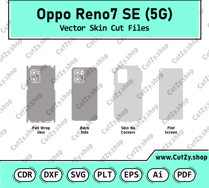 Oppo Reno7 SE 5G Vector Skin Cut Files