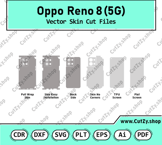 Oppo Reno 8 5G Vector Skin Cut Files