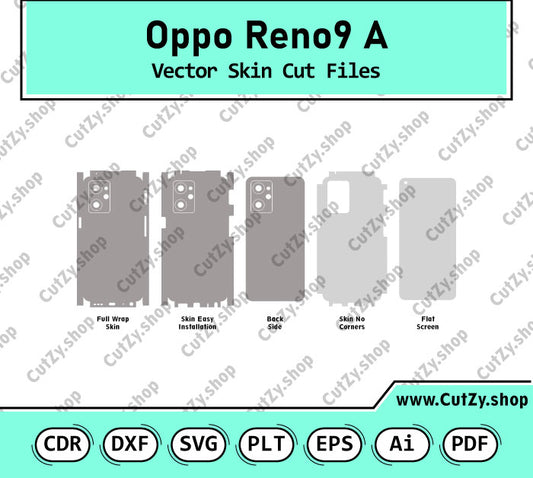 Oppo Reno9 A Vector Skin Cut Files