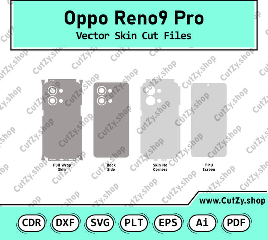 Oppo Reno9 Pro Vector Skin Cut Files
