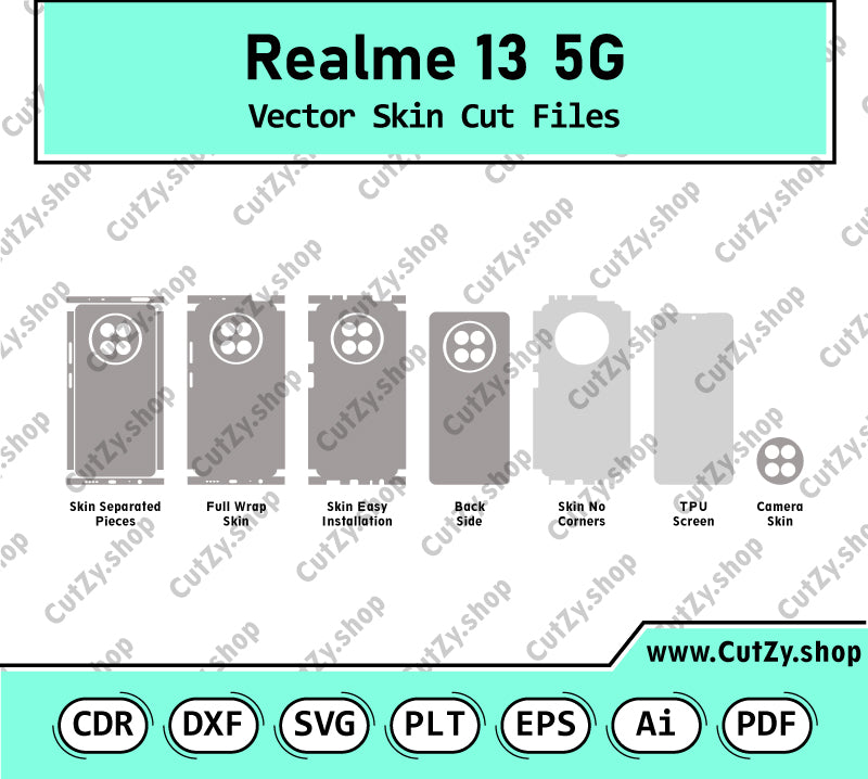 Realme 13 5G Vector Skin Cut Files