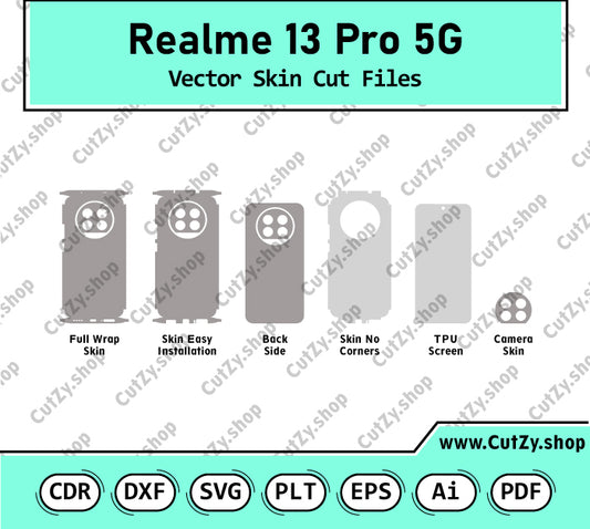 Realme 13 Pro 5G Vector Skin Cut Files