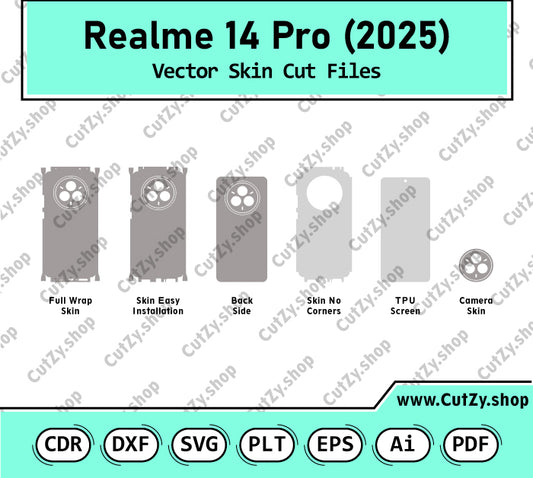 Realme 14 Pro Vector Skin Cut Files