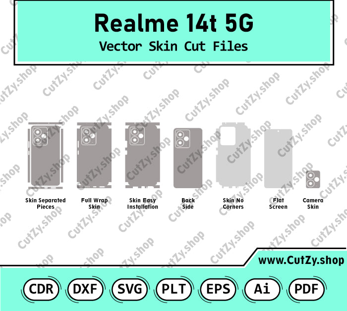 Realme 14t 5G Vector Skin Cut Files